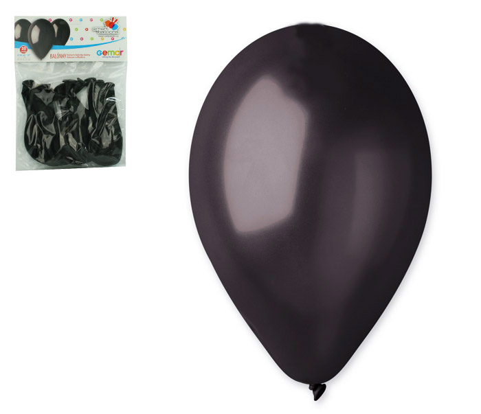 Balónky 10ks OBYČ. černé