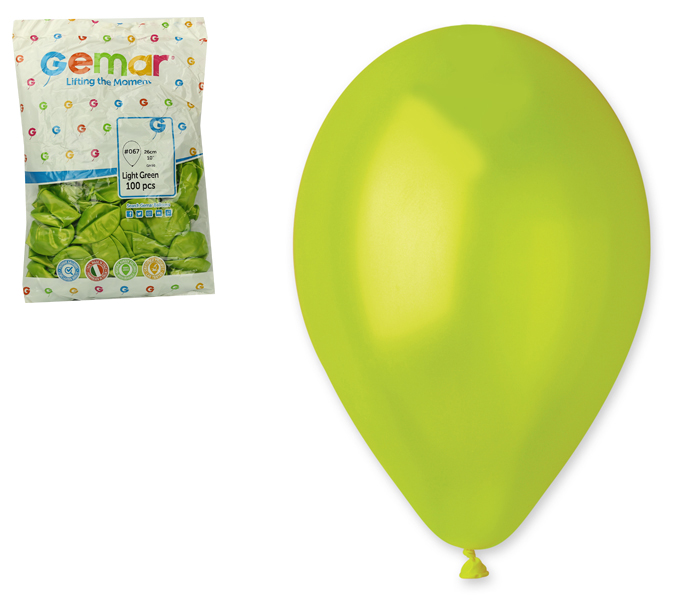 Balónky METAL zelené