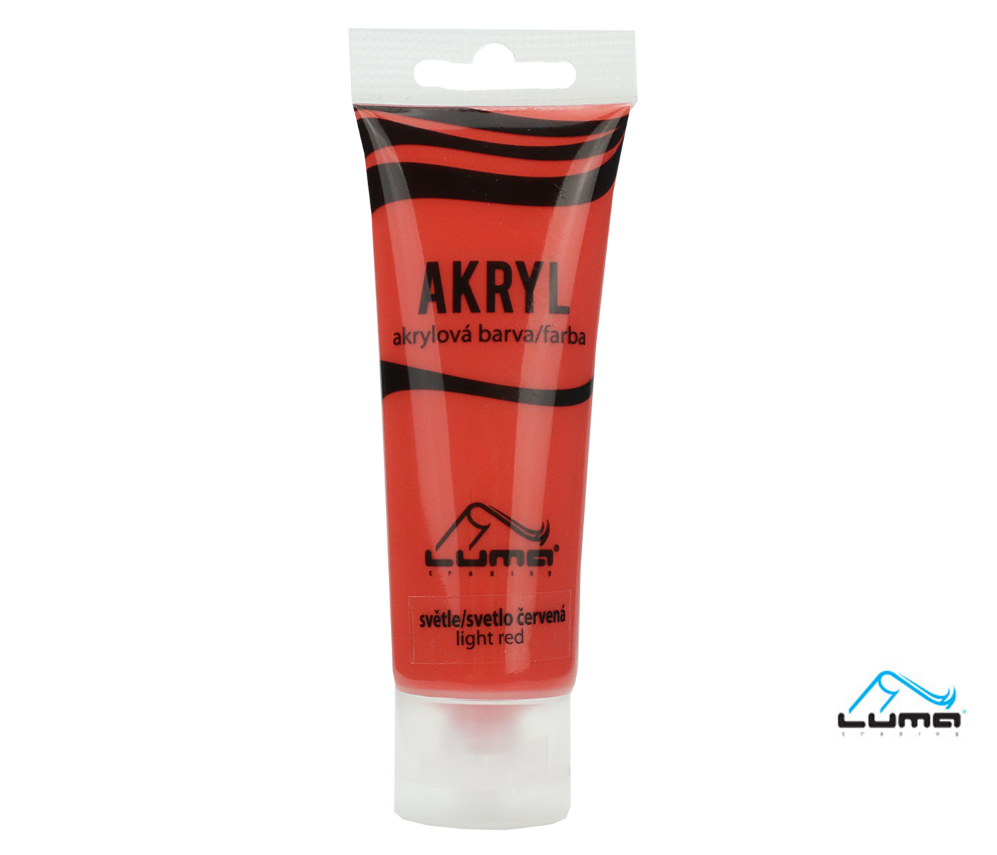 Barvy akrylové 75ml, červená světle LUMA