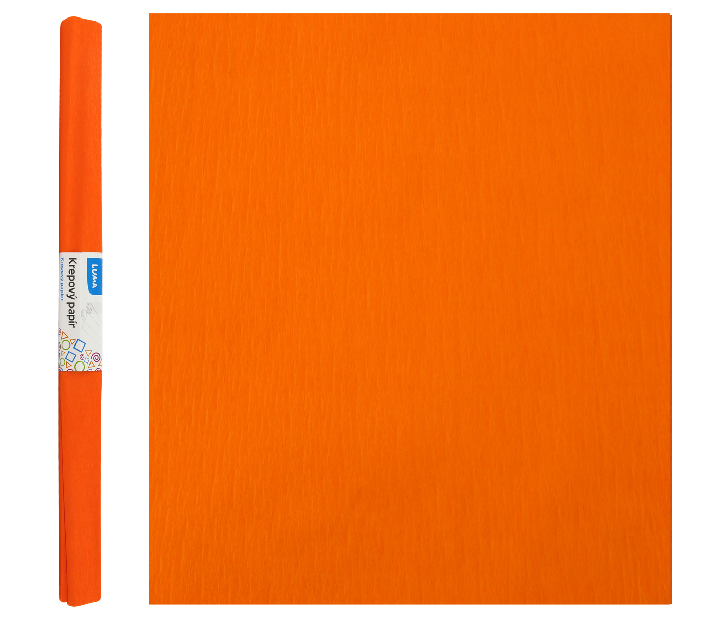 Papír krepový oranžový LUMA