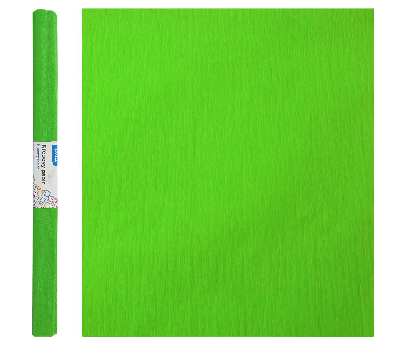 Papír krepový zelený LUMA