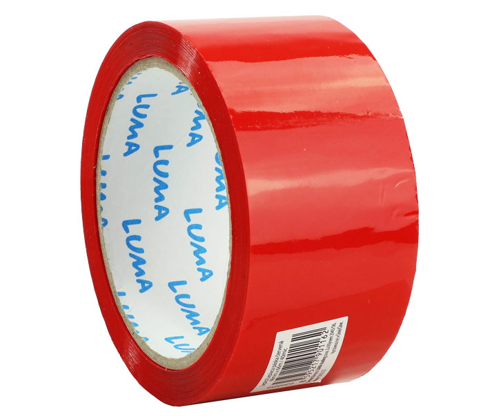 Lepící páska 48mm x 66m červená LUMA