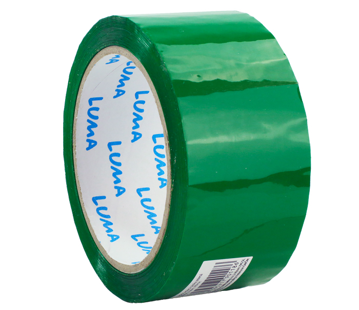 Lepící páska 48mm x 66m zelená LUMA