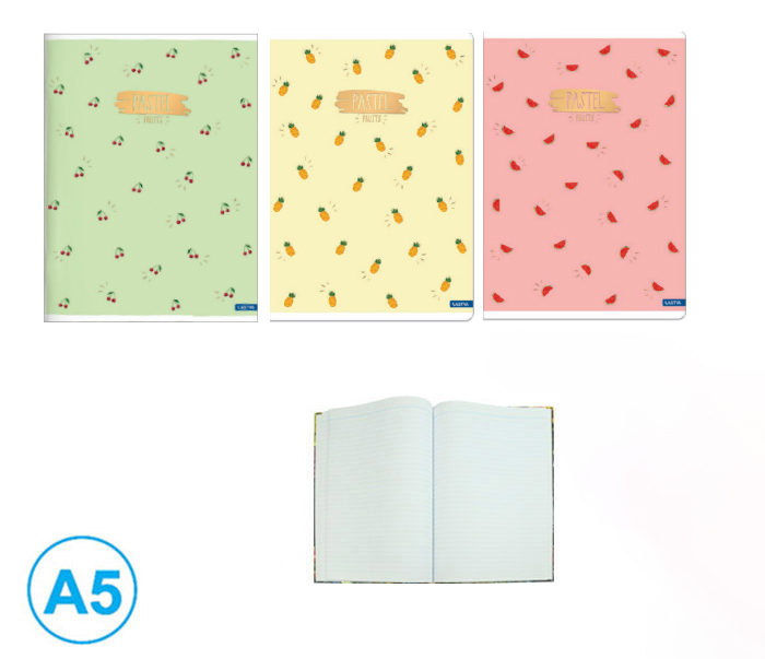 Sešit A5 linka 52l Fruits mix