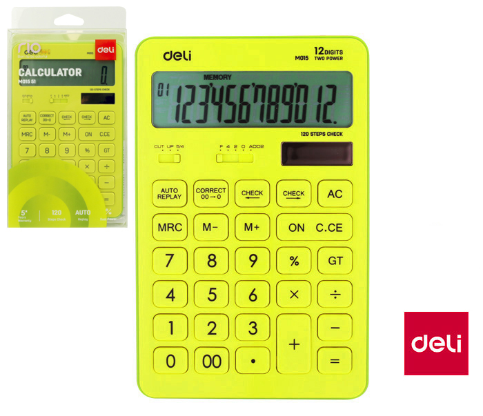 Kalkulačka DELI EM01551 MACARON zelená