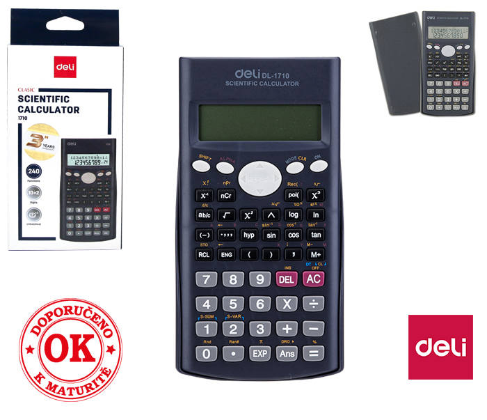 Kalkulačka vědecká DELI E1710