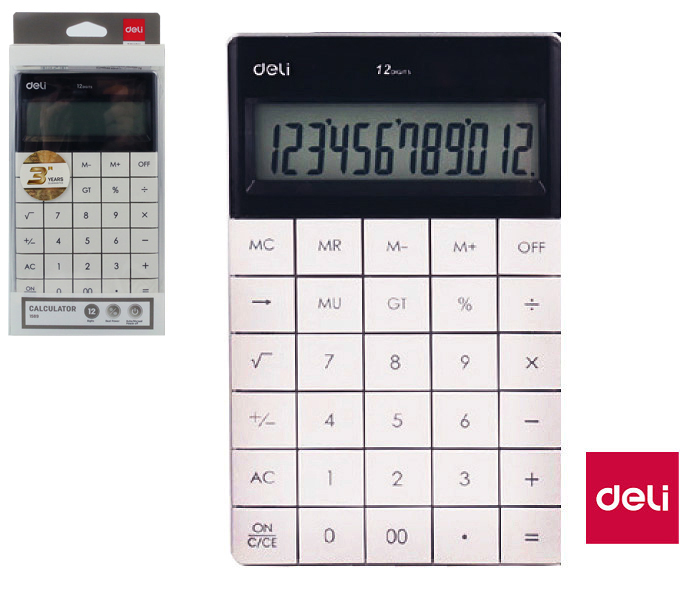 Kalkulačka DELI E1589 bílá